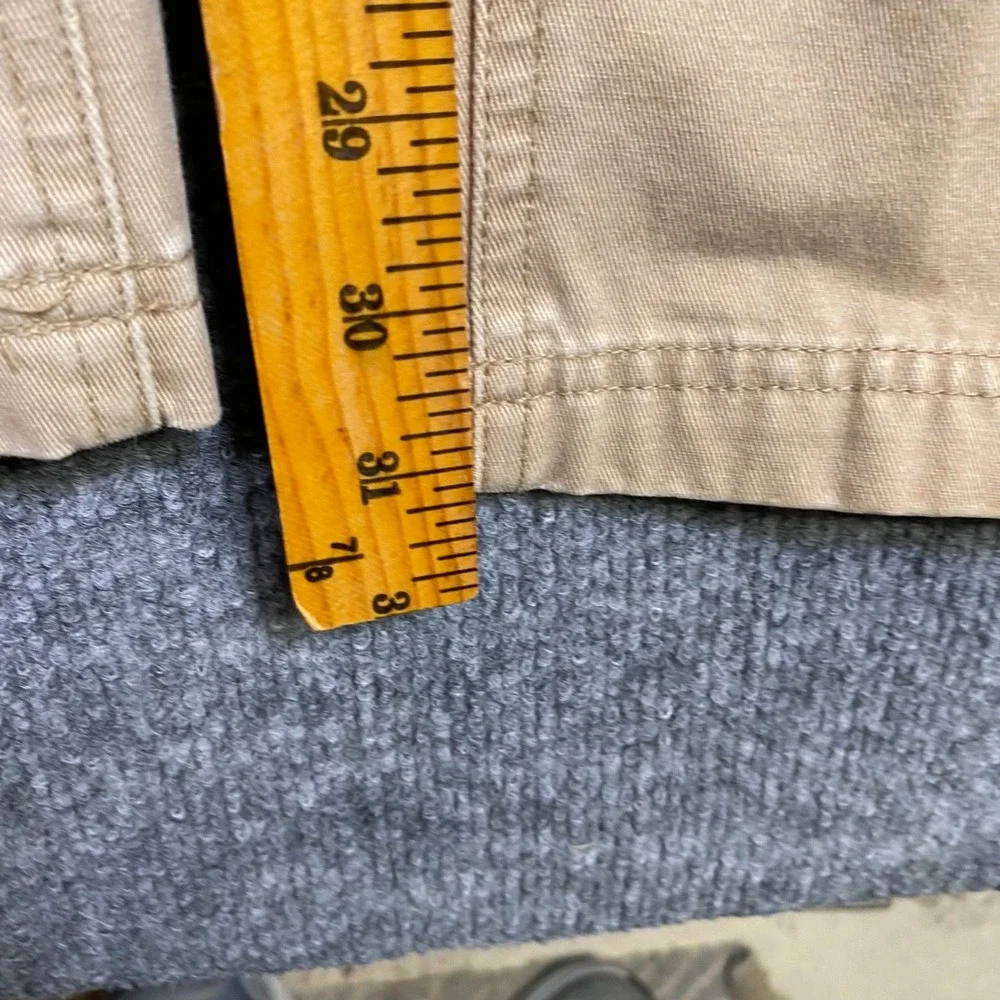 Aeropostale Mens Cargo Pants 30x32 Khaki Tan Cotton Wide Leg‎ Utility Workwear